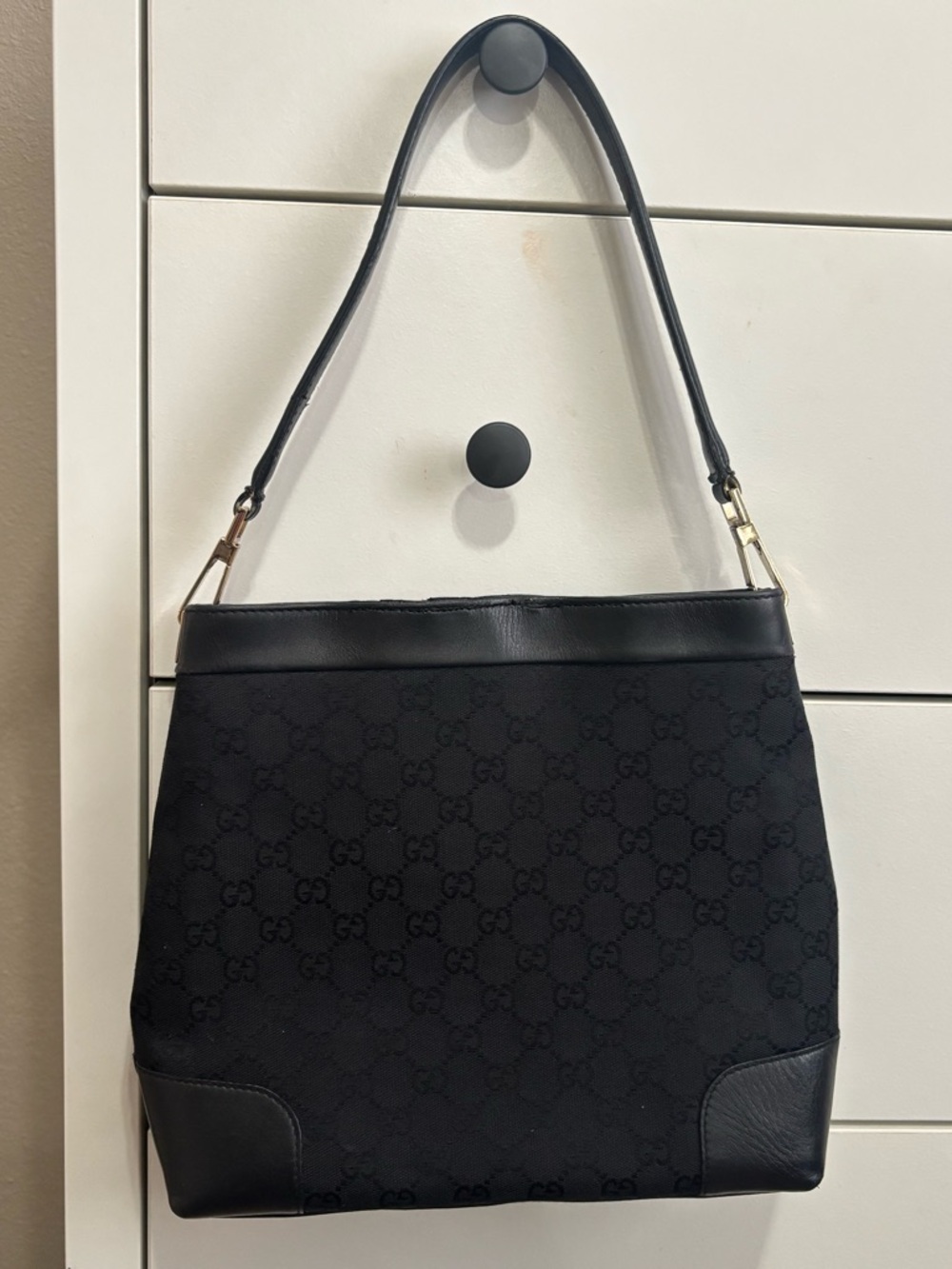 Vintage Gucci GG Canvas Shoulder Bag